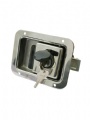 Stainless steel recessed lock suitable for inside release