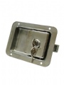 Stainless steel recessed lock with key